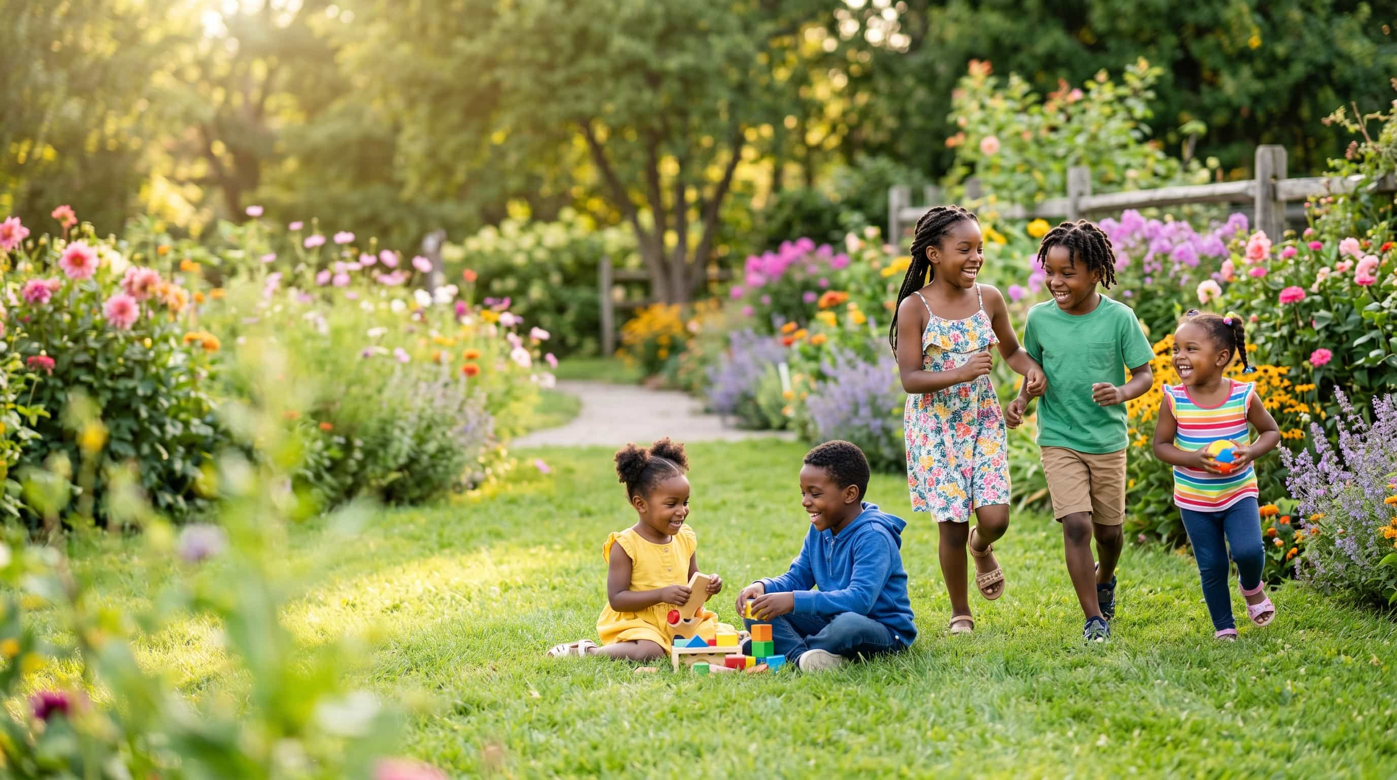 Happy African children